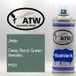 Preview: Jeep, Deep Beryl Green Metallic, PGV: 400ml Sprühdose, von ATW Autoteile West.